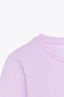 CROPPED STRETCH T-SHIRT