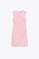 SHORT DRESS WITH RUCHING