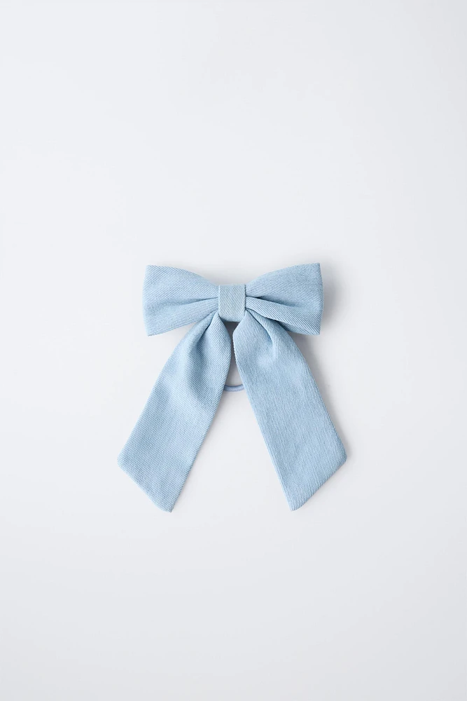 CHOUCHOU PASSANT LACET EN DENIM