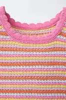TOP EN MAILLE RAYURES