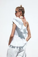 TOP ASYMÉTRIQUE BRODÉ