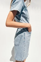 ROBE EN JEAN Z1975 COURTE À MANCHES COURTES