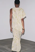 ROBE CAPE IMPRIMÉE FLEURS