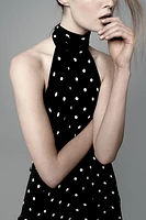 POLKA DOT HALTER TOP ZW COLLECTION
