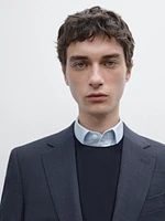 Veste de costume en laine mélangée