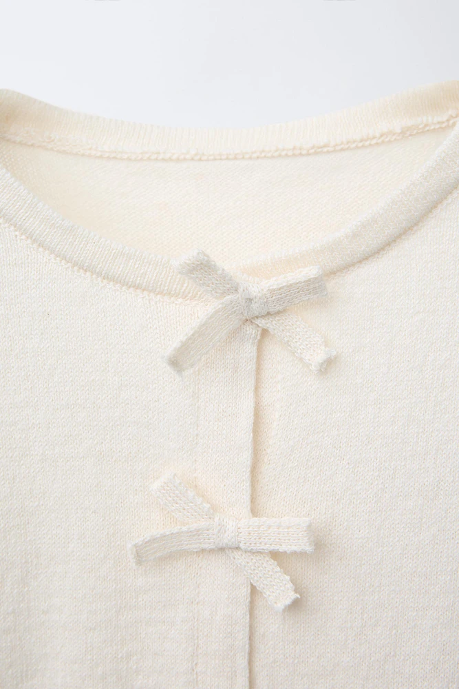 BOW KNIT SWEATER