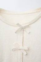 BOW KNIT SWEATER