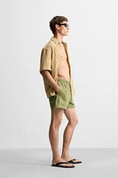 ABSTRACT PRINT MID-LENGTH SWIMSUIT
