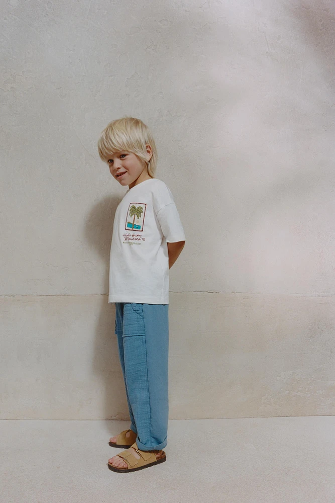 PALM TREE PATCH T-SHIRT