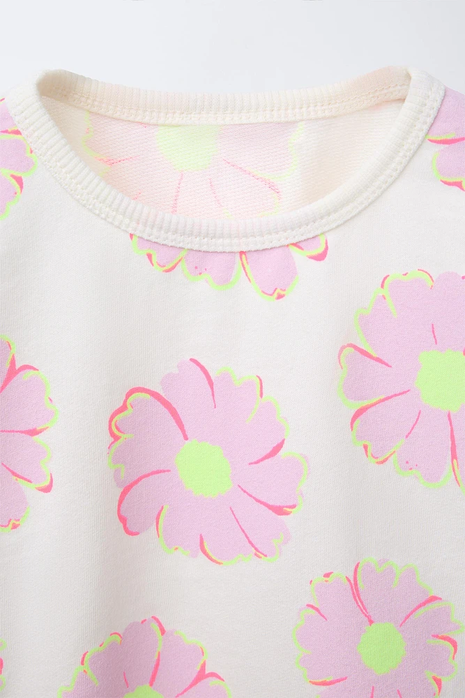 FLORAL PRINT T-SHIRT