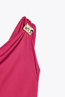 ROBE ASYMÉTRIQUE DRAPÉE