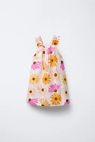 ROBE À FLEURS AVEC LIN