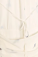 ROBE LONGUE HALTER PAPILLONS