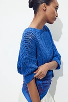 FRENCH SLEEVE KNIT TOP
