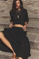 BLOUSE BRODÉE ET PERFORÉE