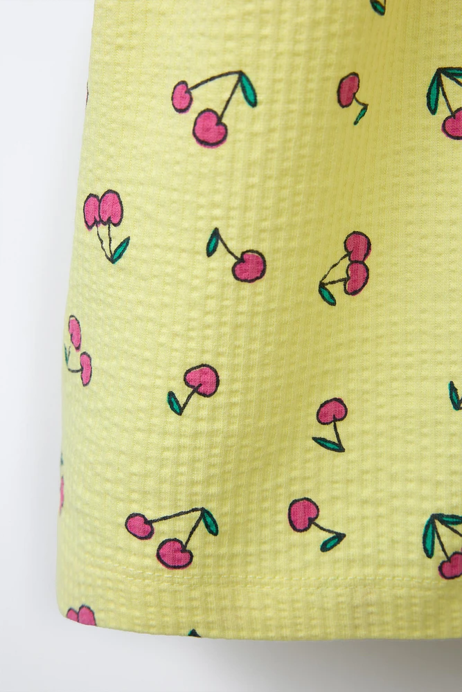 ROBE TEXTURÉE IMPRIMÉE