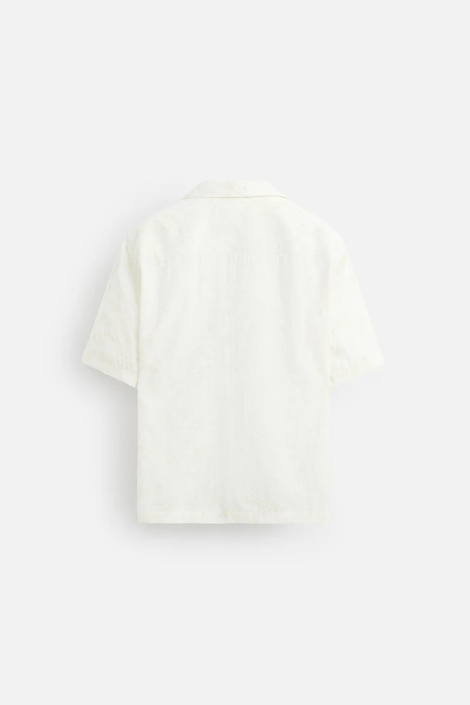CHEMISE JACQUARD TEXTURÉE