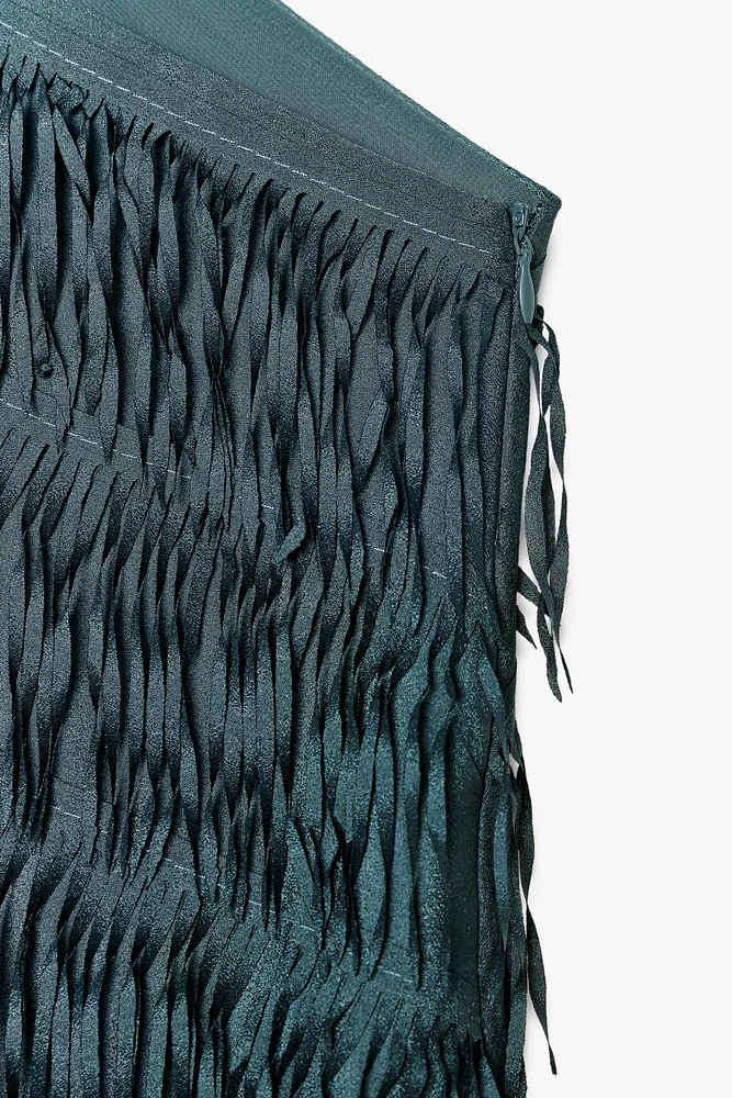 FRINGE MIDI DRESS