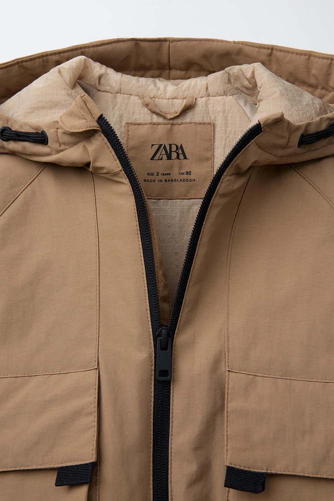 HOODED POCKET PARKA