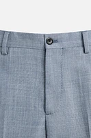 TEXTURED SUIT PANTS