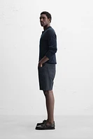 REGULAR FIT DENIM SHORTS
