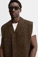 100% WOOL KNIT VEST