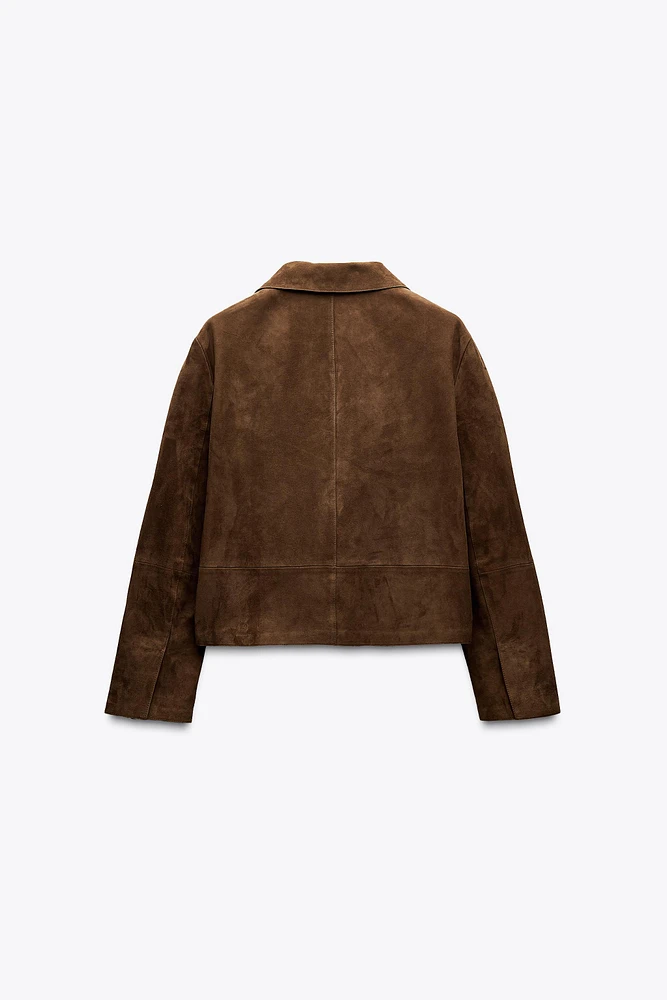 BLAZER EN CUIR DAIM ZW COLLECTION