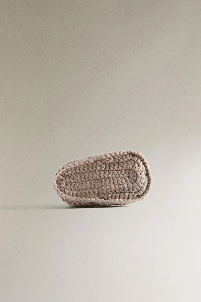 CHUNKY KNIT BALLET FLATS