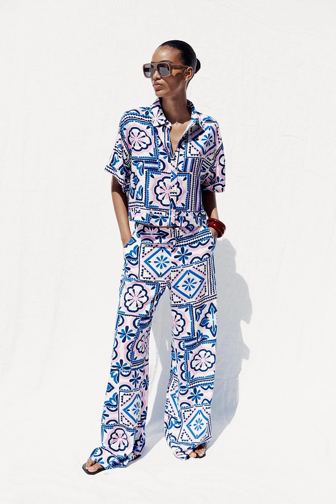 PANTALON PALAZZO IMPRIMÉ
