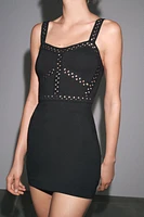INTERLOCK CROCHET DRESS