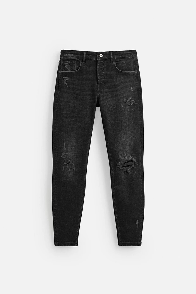 RIPPED SKINNY JEANS