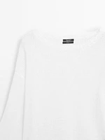 Pull en maille 100 % lin