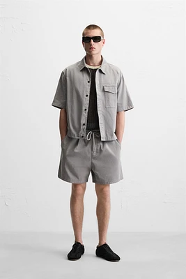 RELAXED FIT WASHED SHORTS
