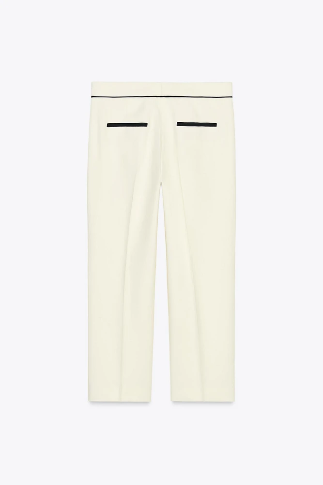 PANTALON LISERÉS EN CONTRASTE ZW COLLECTION