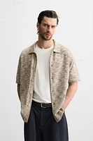 CHEMISE EN MAILLE À TEXTURE BOUCLÉ