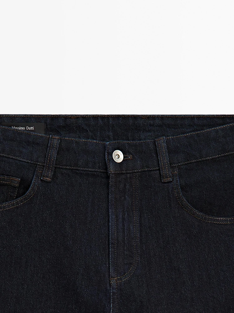 Faux jean tapered