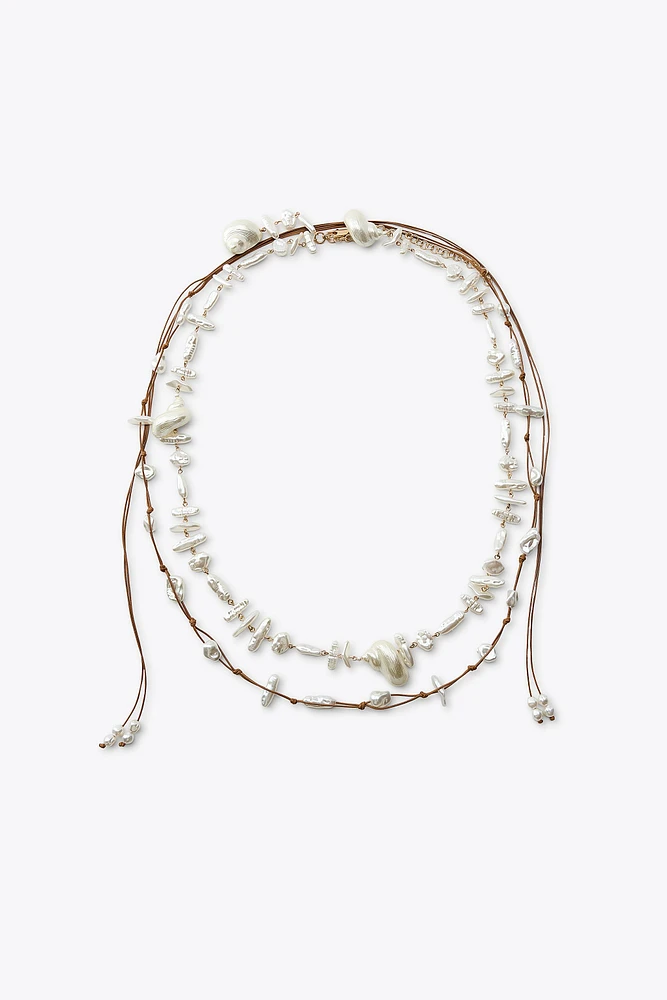 2-PACK PEARL SHELL BELTS
