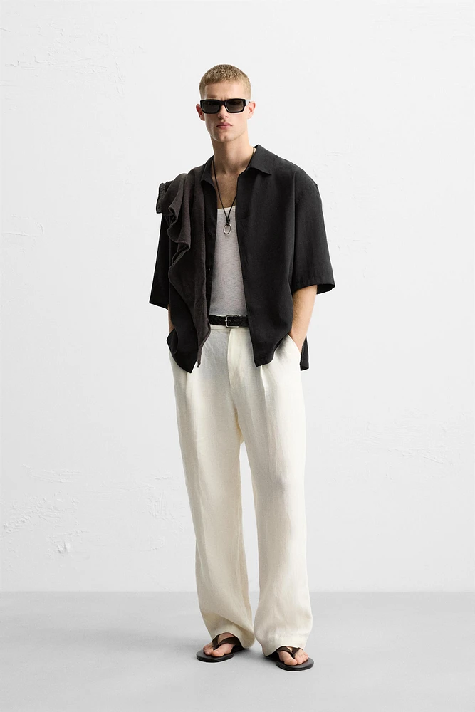 RELAXED FIT FLOWY SHIRT