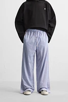 LIMITED EDITION STRIPED POPLIN PANTS