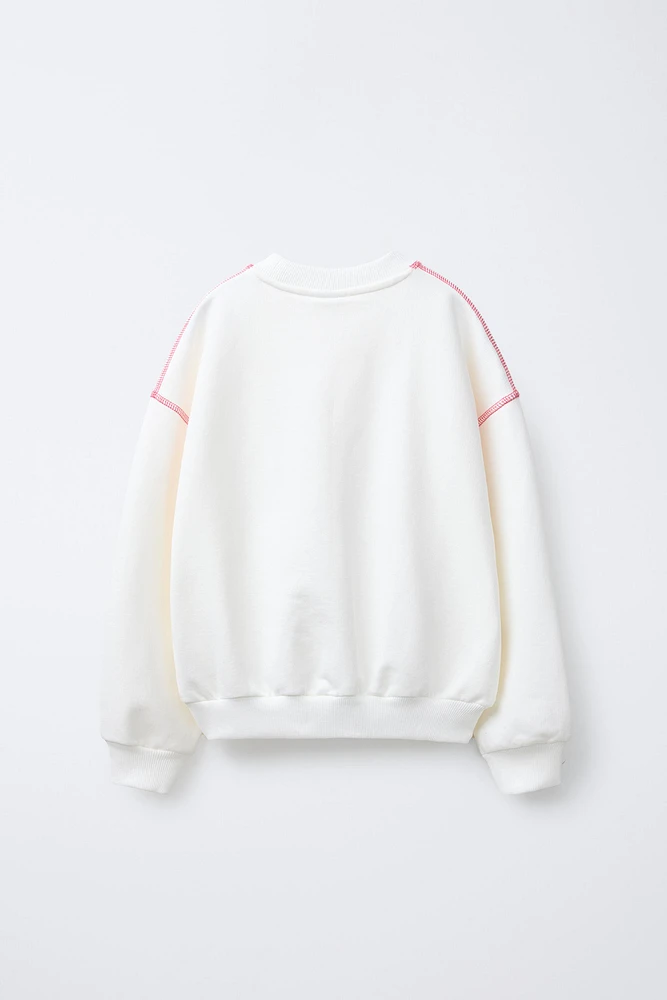 FLORAL SWEATSHIRT
