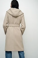 SOFT HOODED COAT