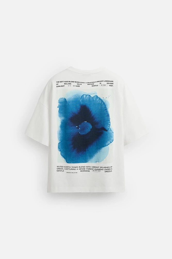 T-SHIRT À IMPRIMÉ AQUARELLE