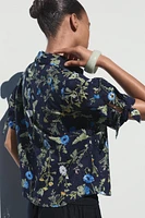 CHEMISE IMPRIMÉE BRODÉE PERFORÉE