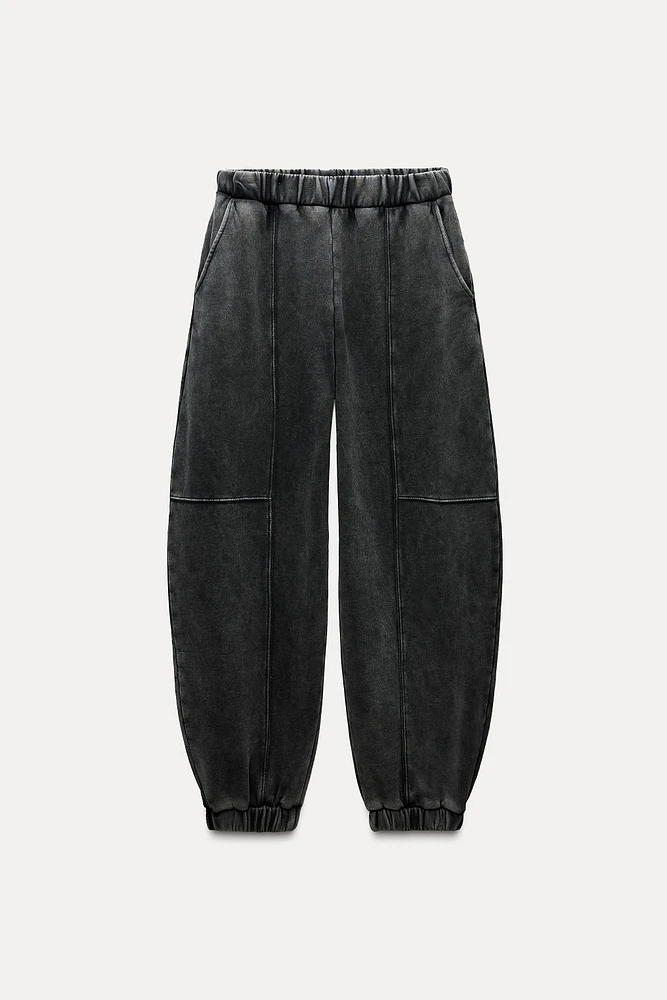 PLUSH WASHED EFFECT PANTS