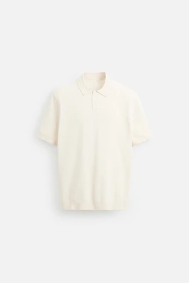 PIQUÉ TEXTURED POLO SHIRT