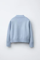 MOCK NECK KNIT SWEATER