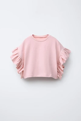 RUFFLED T-SHIRT