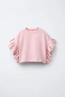RUFFLED T-SHIRT