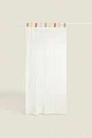 MEDIUM OPACITY COTTON MUSLIN CURTAIN