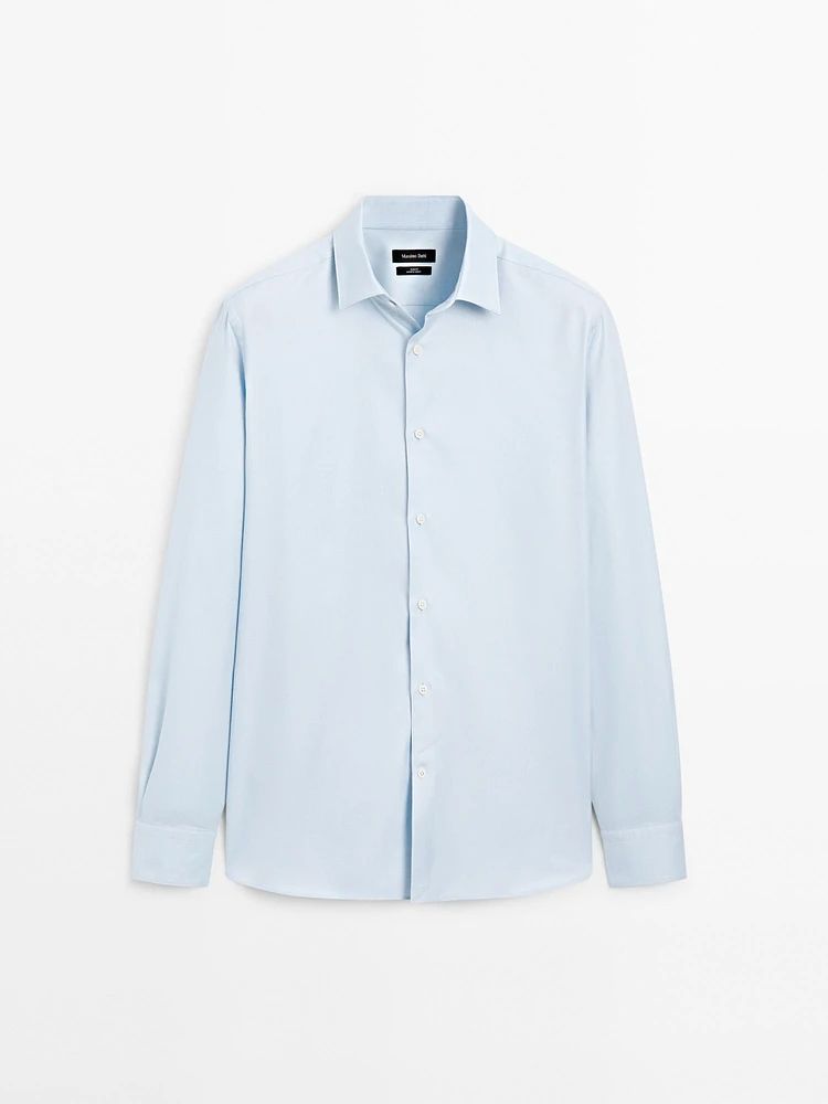 Slim fit 100% cotton Oxford shirt